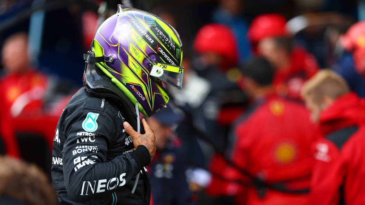 Lewis Hamilton reacts to Dutch Grand Prix following a rainy race